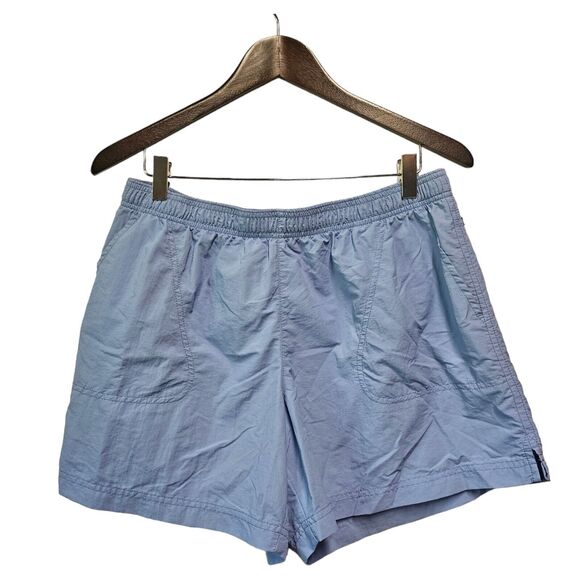 COLUMBIA  Shorts Blue Flat‎ Front Mesh Lined Zipper Pocket Outdoor LARGE - Picture 2 of 4